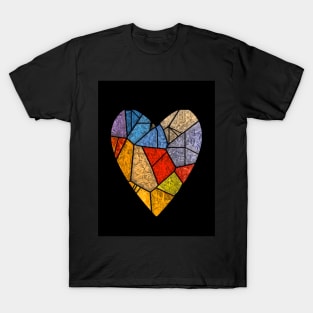 Stained glass heart T-Shirt